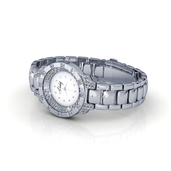 Swarovski - White Stainless Steel Watch with Swarovski Elements Crystals