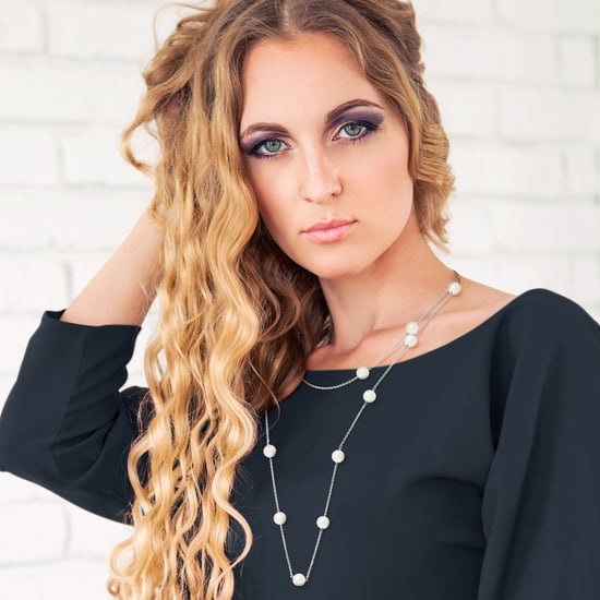 Sautoir - Long Collier Femme en Argent Massif 925/1000 et Perles de culture Blanches - Image 2
