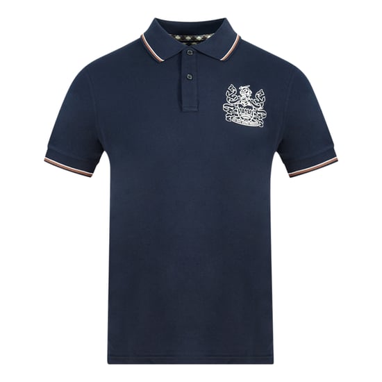 Aquascutum Aldis Crest Blaues Poloshirt - Image 1