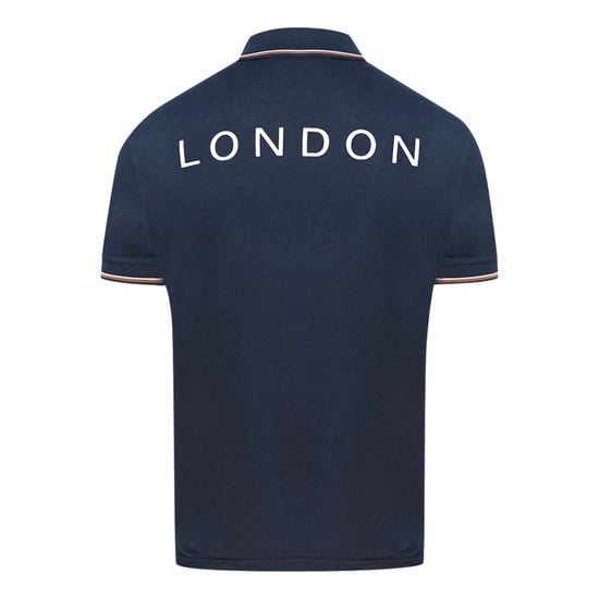 Aquascutum Aldis Crest Blaues Poloshirt - Image 2
