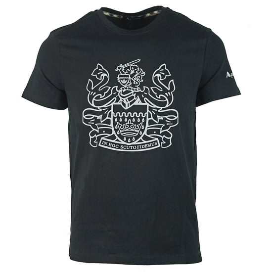 Aquascutum Aldis Logo Black T-Shirt