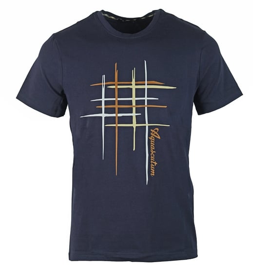 Aquascutum Crew Neck Navy T-Shirt - Image 1