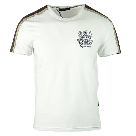 Aquascutum Schulterstreifen Weißes T-Shirt - Image 1