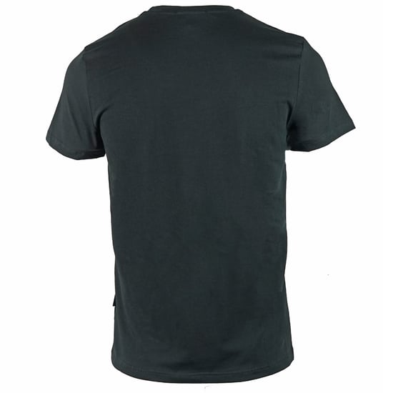 Aquascutum Schulterstreifen Schwarzes T-Shirt - Image 2