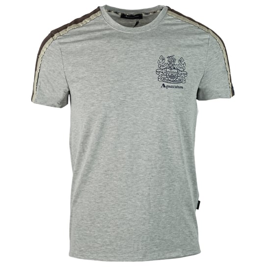 Aquascutum Schulterstreifen Grau T-Shirt - Image 1