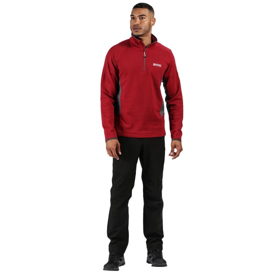 Regatta Mens Highton Half Zip Cotton Fleece Jacket