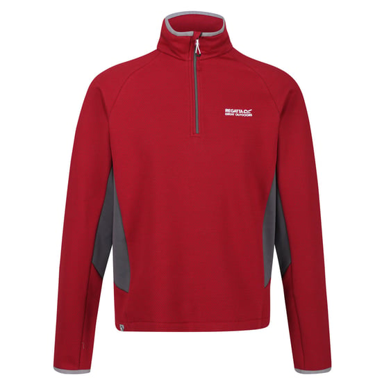 Regatta Mens Highton Half Zip Cotton Fleece Jacket