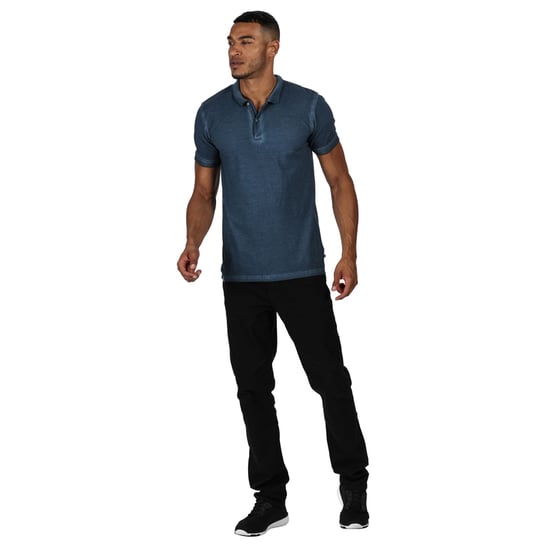 Regatta Mens Taiden Organic Cotton Vintage Washed Polo Shirt