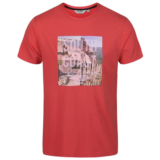 Regatta Mens Cline IV Cotton Casual Grahpic T Shirt Tee