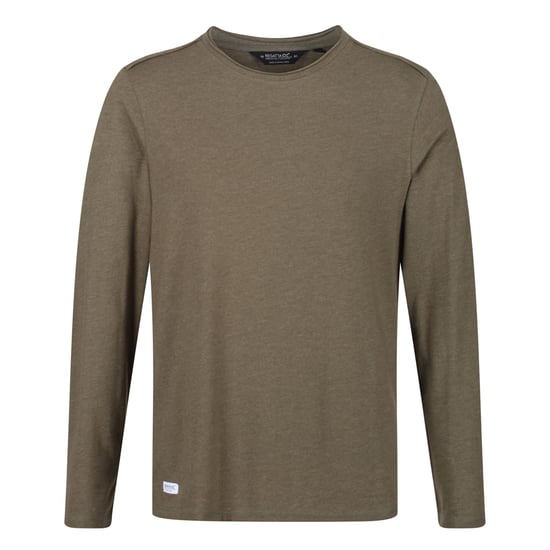 Regatta Mens Karter II Coolweave Cotton Long Sleeve T Shirt