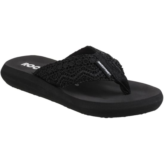 Rocket Dog Spotlight Lima Stoff Damenschwarz Sandalen - Image 1