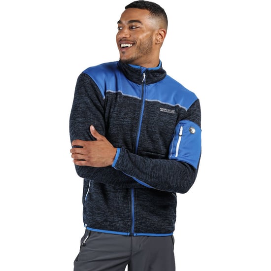 Regatta Mens Collumbus VI Full Zip Marl Knit Fleece Jacket