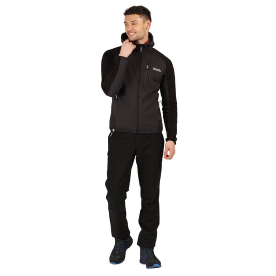 Regatta Mens Woodford Full Zip Hooded Fleece Jacket