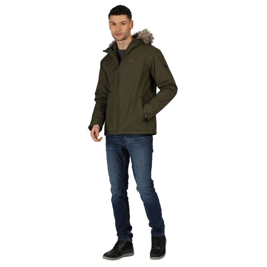 Regatta Mens Haig Waterproof Insulated Hooded Parka Jacket