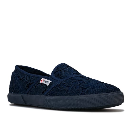 Women's Superga 2210 Macremw Classic Pumps in blue navy