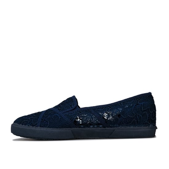Women's Superga 2210 Macremw Classic Pumps in blue navy