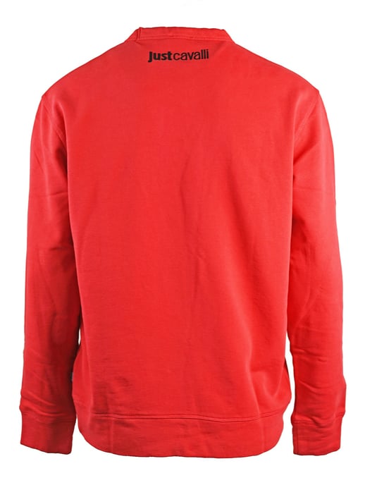 Just Cavalli - Sweat-shirt rouge à logo inversé - Image 2