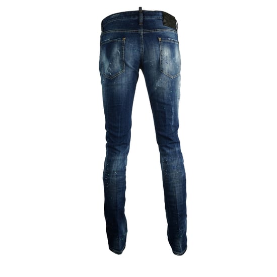 Dsquared2 Slim Jean Paint Splash Effect Jeans