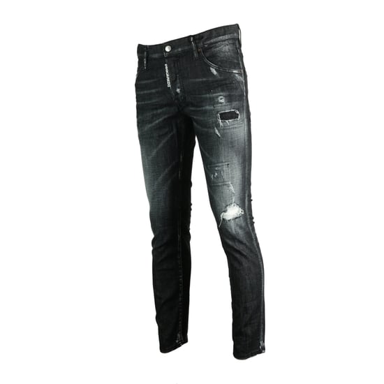 Dsquared2 Skater Jean Distressed Black Jeans