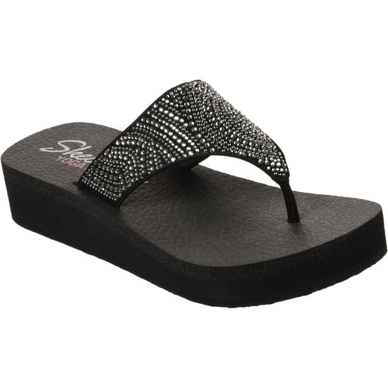 Skechers Womens Vinyasa Stone Candy Platform Flip Flops