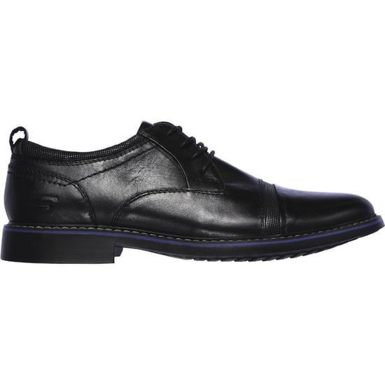 Skechers Mens Bregman Selone Lace Up Leather Dress Shoes