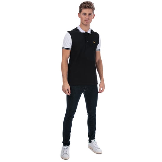 Lyle And Scott Polohemd mit Spitze für Herren in Schwarz-Weiß - Image 3