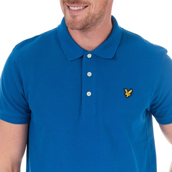 Lyle And Scott Schlichtes Polohemd für Herren in Blau - Image 6