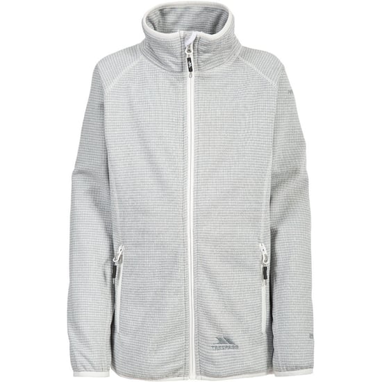 Trespass Girls Mili Knitted Polyester Stitch Detail Full Zip Fleece