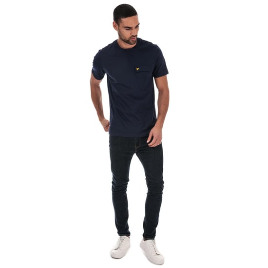 Lyle And Scott Nylon-Taschen-T-Shirt für Herren in Navy - Image 3