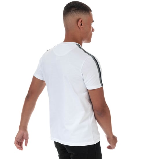 Lyle And Scott T-Shirt mit Klebeband in Weiß-Marine für Herren - Image 2