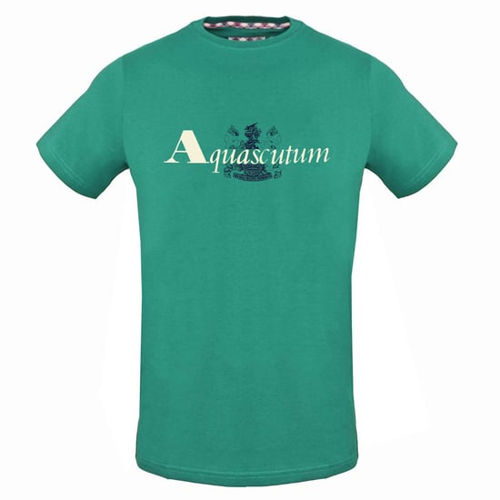 Aquascutum Brand Aldis Logo Grunes T-Shirt - Image 1