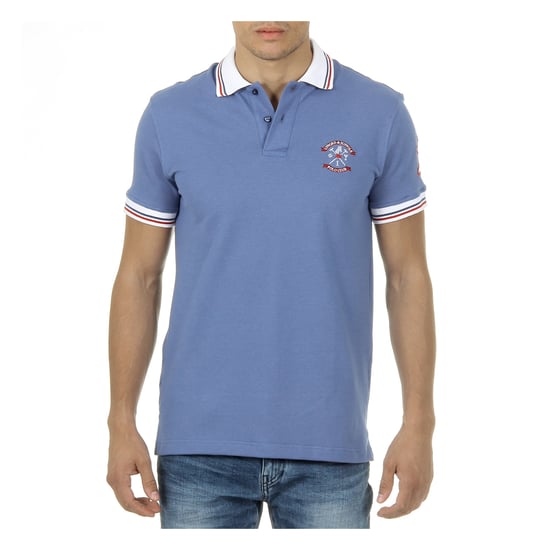 Ufford & Suffolk Polo Club Mens Polo Short Sleeves Light Blue DAGO