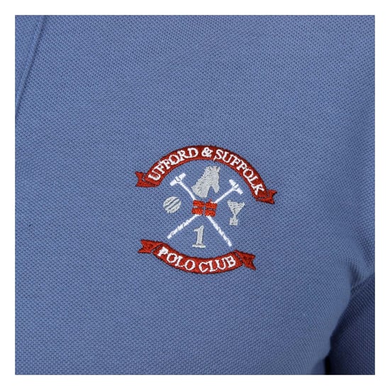 Ufford & Suffolk Polo Club Mens Polo Short Sleeves Light Blue DAGO