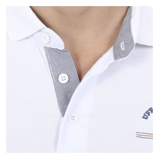 Ufford & Suffolk Polo Club Mens Polo Short Sleeves US025 WHITE