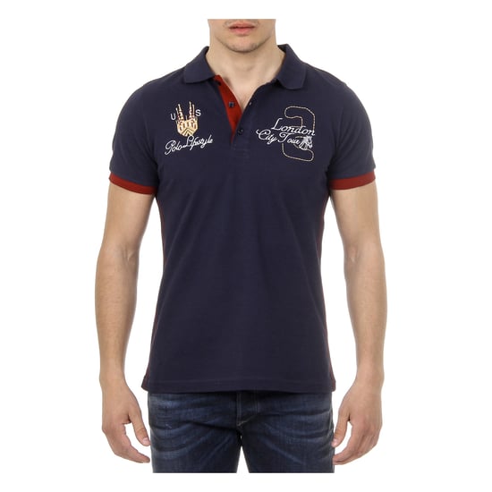 Ufford & Suffolk Polo Club Mens Polo Short Sleeves US005 NAVY BLUE
