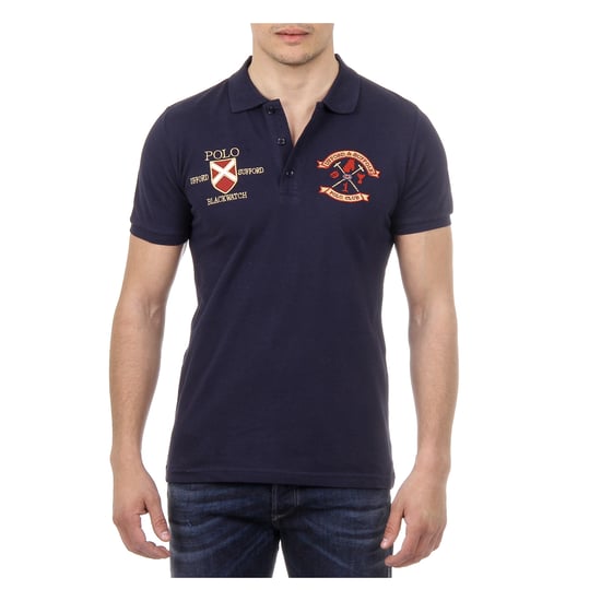 Ufford & Suffolk Polo Club Mens Polo Short Sleeves US007 NAVY BLUE