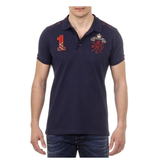Ufford & Suffolk Polo Club Mens Polo Short Sleeves US008 NAVY BLUE