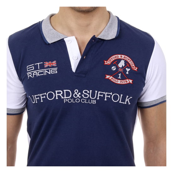 Ufford & Suffolk Polo Club Mens Polo Short Sleeves US001 INDIGO