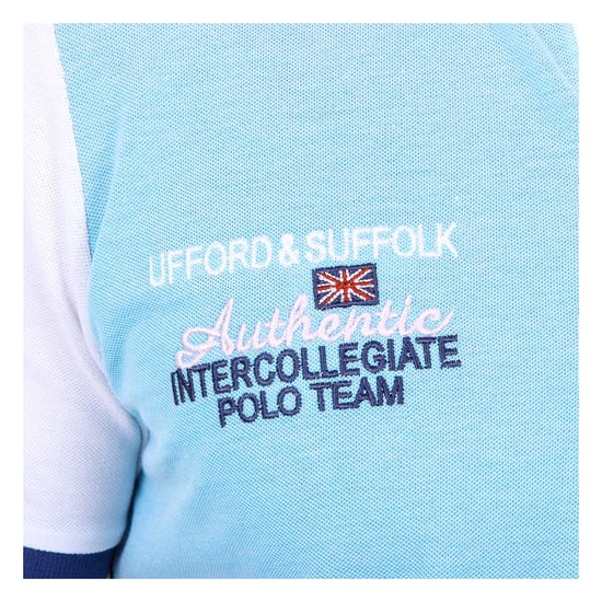 Ufford & Suffolk Polo Club Mens Polo Short Sleeves US009 TURQUOISE