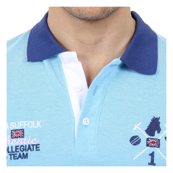 Ufford & Suffolk Polo Club Mens Polo Short Sleeves US009 TURQUOISE