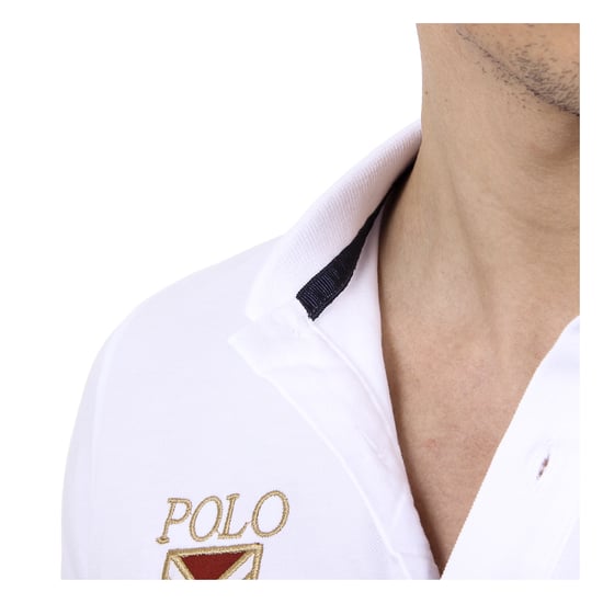 Ufford & Suffolk Polo Club Mens Polo Short Sleeves US007 WHITE