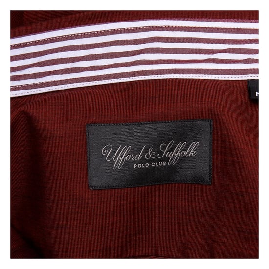 Ufford & Suffolk Polo Club Mens Shirt USC02 B3 BORDEAUX