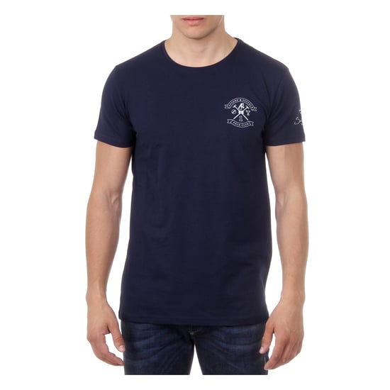 Ufford & Suffolk Polo Club Mens T-Shirt Short Sleeves Round Neck US028 NAVY BLUE