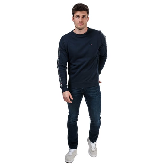 Men's Tommy Hilfiger Taped Sweatshirt Navy Min Navy