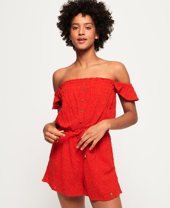 Superdry Lilah Schiffli Playsuit