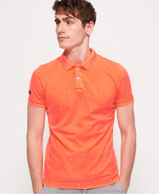 Superdry Classic Bermuda All Over Print Pique Polo Shirt
