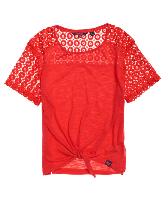 Superdry San Juan Lace Sleeve T-Shirt