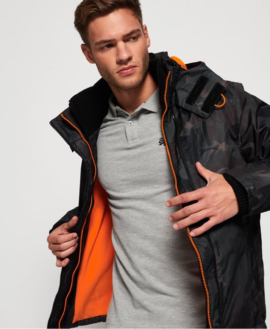 Superdry Arctic Hooded Print Pop Zip SD-Windcheater Jacket