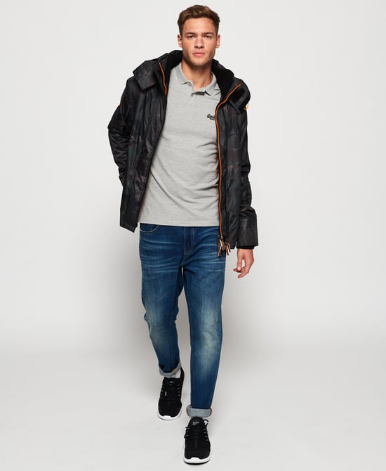 Superdry Arctic Hooded Print Pop Zip SD-Windcheater Jacket