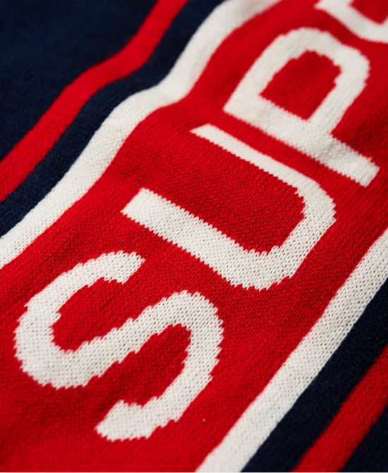 Superdry Oslo Racer Scarf Bleu Taille Unique - Image 3